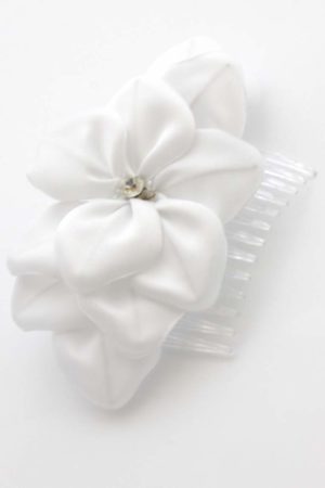 ashla 1 grzebyk biały kwiat